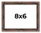 8x6 Bamboo Picture Frame with UV-Resistant Acrylic & Acid Free Backing, Available in 4 Finishes - Brown, Black, Gold, and Natural